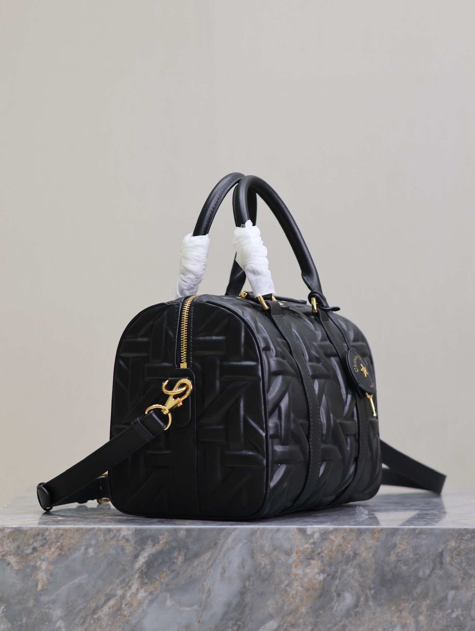 Dior Groove 25 Bag Black Graphic Cannage Calfskin